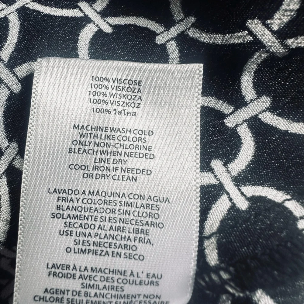 MICHAEL Michael Kors Black and White Chain Pattern Dress - Picture 4 of 5